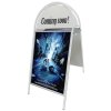 Gotik Budget Gadeskilt med logoplade - 50x70 cm - hvid #1