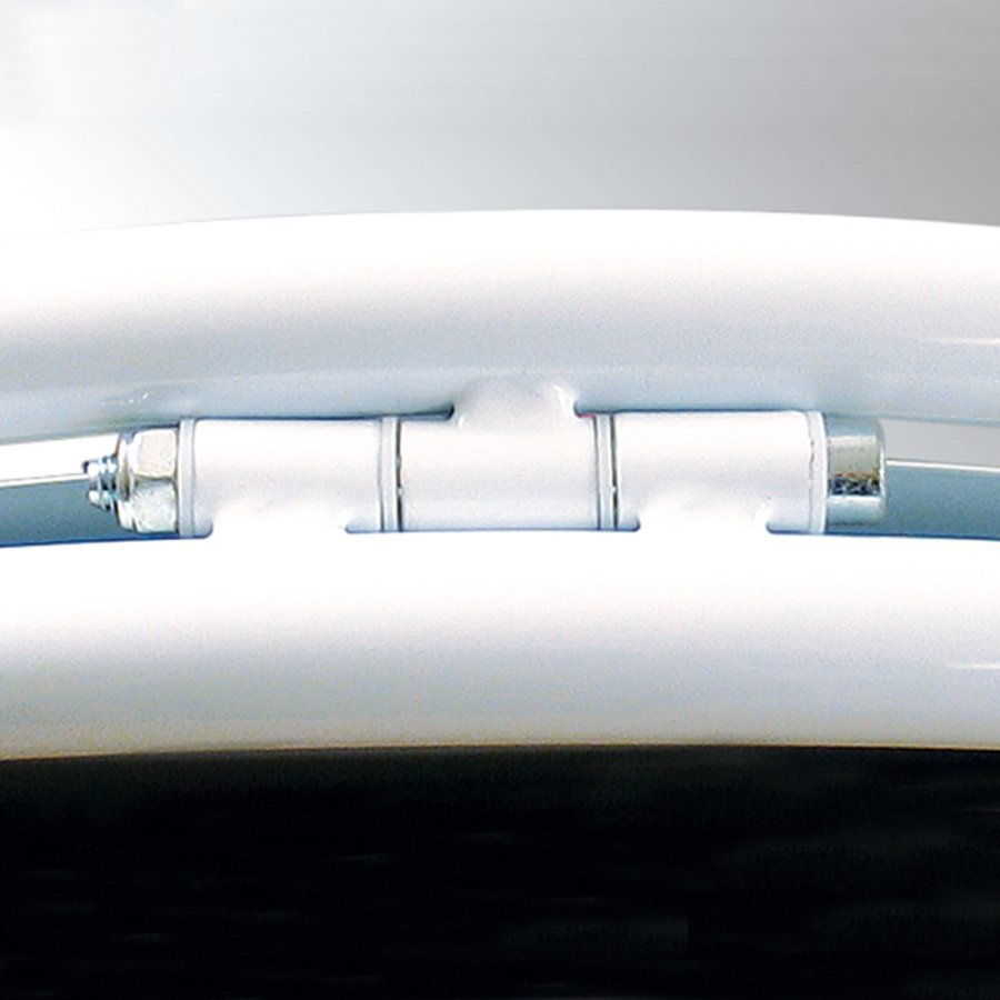 Gotik Budget Gadeskilt med logoplade - A1 - hvid