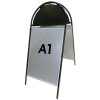 Gadeskilt, Gotik Budget, Sort, A1 - 59,4 x 84,1 cm #8