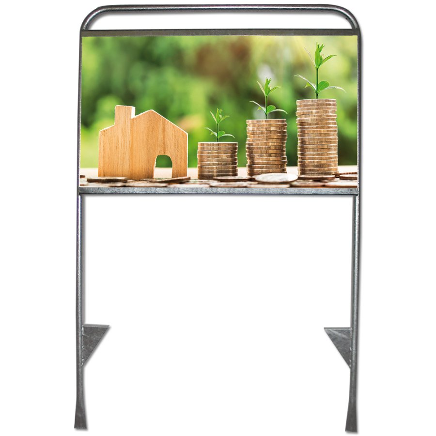 Estate Sign Standard, m&aelig;glerskilt, uden plade