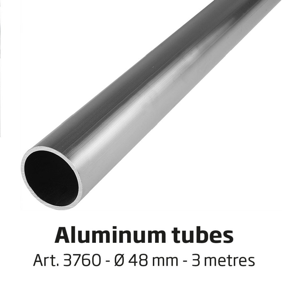 Banner Tube Wall Frame, ramme med v&aelig;gbeslag, af 48 mm alur&oslash;r, 200 x 50 cm