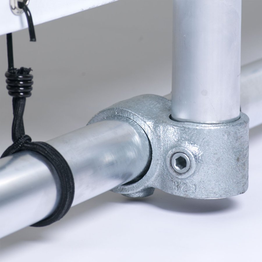 Banner Tube Freestanding Frame, fritst&aring;ende ramme af alur&oslash;r 0,3 mm / &Oslash; 48 mm - 150 x 50 cm