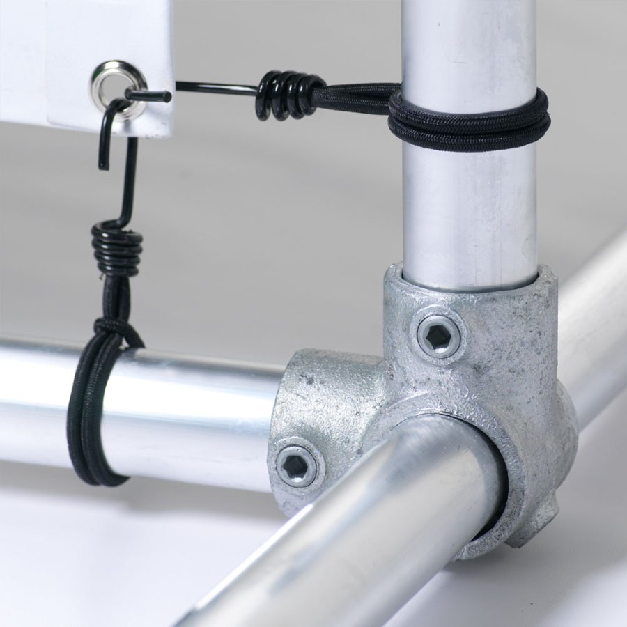 Banner Tube Freestanding Frame, fritst&aring;ende ramme af alur&oslash;r 0,3 mm / &Oslash; 48 mm - 200 x 50 cm