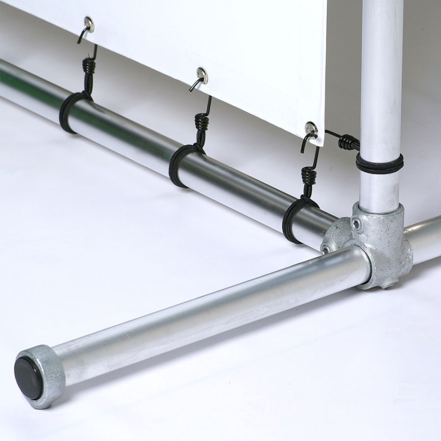 Banner Tube Freestanding Frame, fritst&aring;ende ramme af alur&oslash;r 0,3 mm / &Oslash; 48 mm - 200 x 50 cm