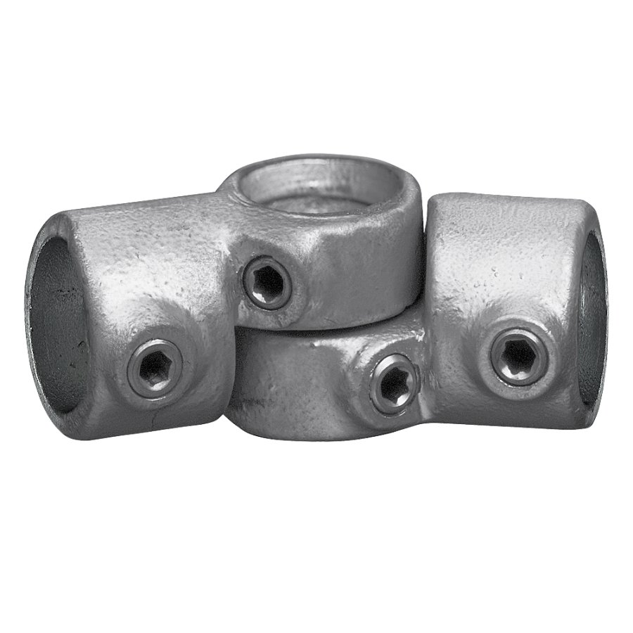Adjustable Tube Swivel, set, samlestykke til 48 mm r&oslash;r (samler 3 r&oslash;r) (type 49)