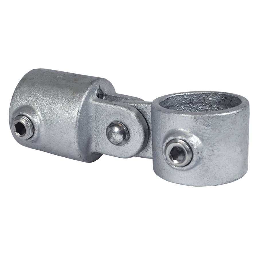 Tube Clamp Single Swivel, samlestykke til 48 mm alur&oslash;r (samler 2 r&oslash;r i forskellige vinkler) (type 44)