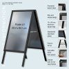 Gadeskilt, Alu-Line Standard, 32 mm, Sort, A1 - 59,4 x 84,1 cm #12