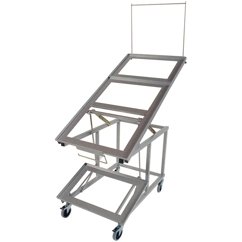 Fletkurv til butiksdisplay - firkantet 61 x 41 x 20 cm, brun