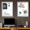 Infobox med L&aring;s (Magnetic Slim), 4 x A4, alu/s&oslash;lv #7