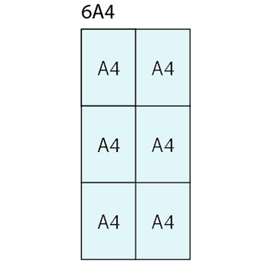 Infoboks med magnetisk whiteboard tavle, 6 x A4, D27 mm, alu/s&oslash;lv