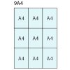 Infobox med magnet, 9 x A4, D27 mm, alu/s&oslash;lv #7