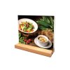 WOOD Block menuholder 70 mm, lodret/vinklet #1