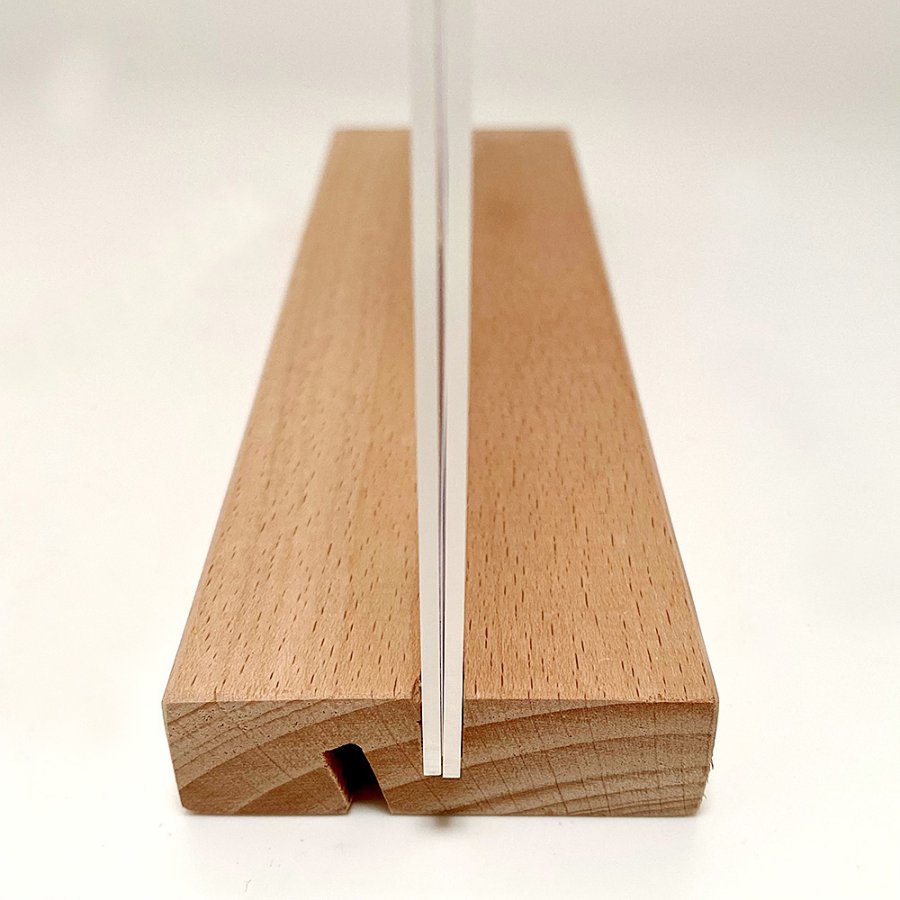 WOOD Block menuholder 70 mm, lodret/vinklet