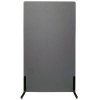 ZONE Hush Wall akustikv&aelig;g rumdeler m&oslash;rkegr&aring; stof 136x80 cm med standardf&oslash;dder #2