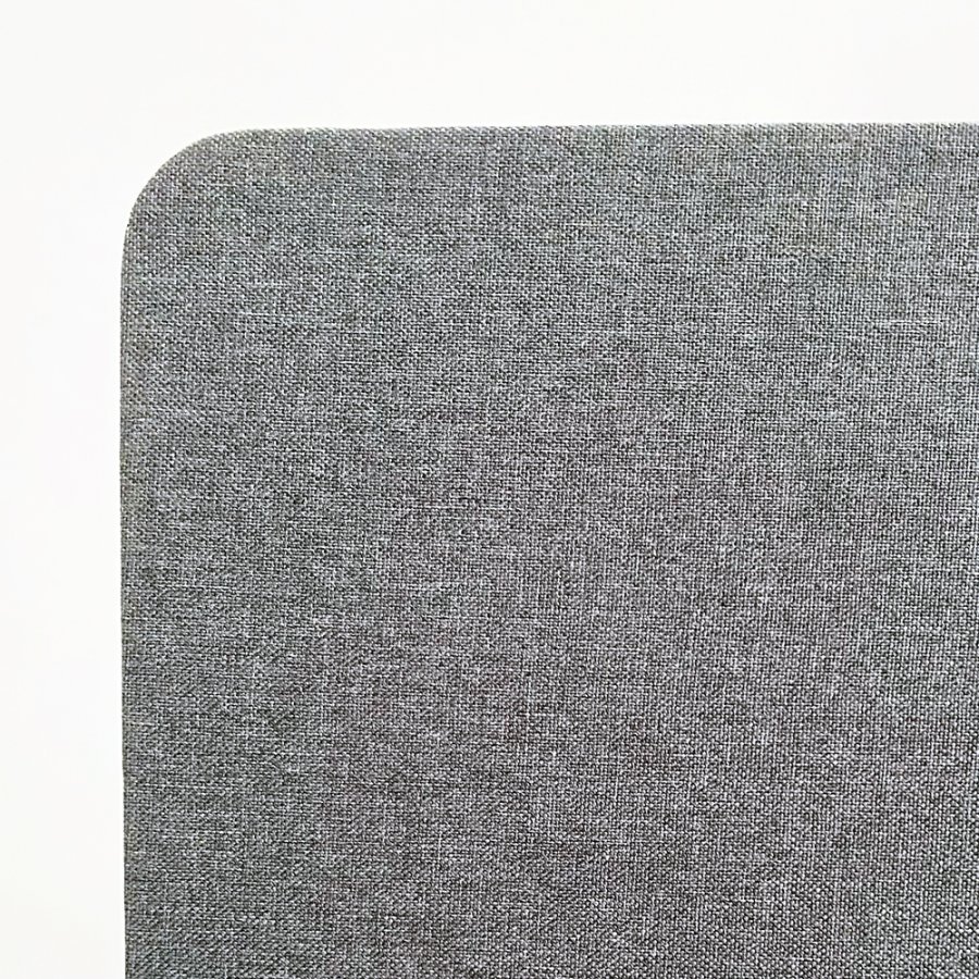 ZONE Hush Wall akustikv&aelig;g og rumdeler, m&oslash;rkegr&aring;, stofbekl&aelig;dt, lydabsorberende, 136 x 100 x 4 cm