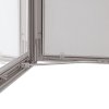 Udh&aelig;ngsskab s&oslash;lv ramme hvid PS-bagplade med 2 l&aring;se, B1 - 70 x 100 cm #2