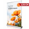 Dobbelt-sidet roll-up banner 120 cm - aluminiumstativ #1
